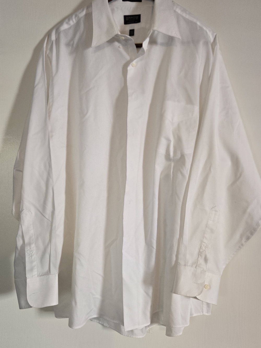 Arrow White Long-Sleeve Dress Shirt 18/18 1/2..34-35